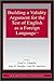 Building a Validity Argument for the Test of English as a Foreign Language™ (ESL & Applied Linguistics Professional Series)