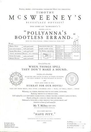 Timothy McSweeney's Quarterly Concern, Issue 2, Winter-Spring 1999: "Timothy McSweeney's Blues/Jazz Odyssey", or "Pollyanna's Bootless Errand" (Magazine)