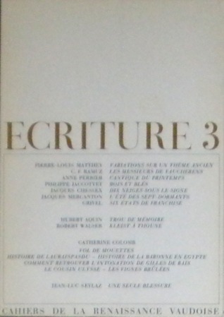 Ecriture 3 (Paperback)