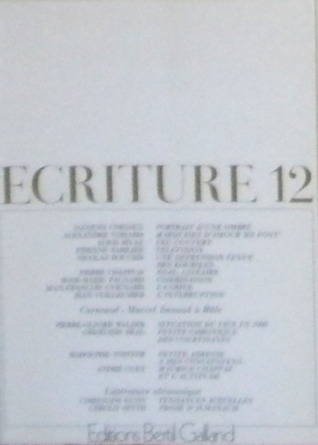 Ecriture 12 (Paperback)