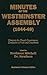 Minutes of the Westminster ...
