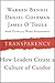 Transparency: How Leaders Create a Culture of Candor