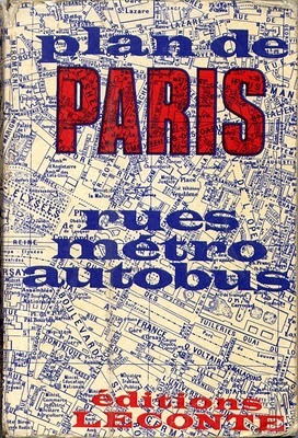 Plan de Paris: rues, metro, autobus