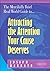 The Mercifully Brief, Real World Guide to Attracting the Atte... by Joseph Barbato
