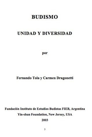 Budismo. Unidad y diversidad