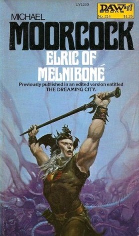 Elric of Melniboné by Michael Moorcock book cover