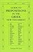 Guide to Prepositions in the Greek New Testament
