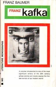 Franz Kafka (Modern Literature Monographs)