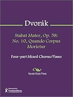Stabat Mater Vocal Score By Antonín Dvořák - 