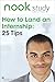 NOOKstudy's How to Land an Internship: 25 Tips