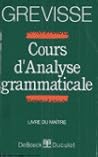 Cours d'analyse grammaticale: livre du maître