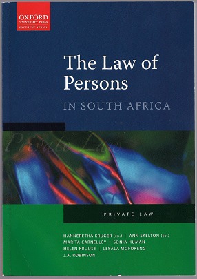 The Law of Persons in South Africa (Private Law)