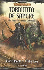 Portada de Tormenta de sangre, de Dan Abnett