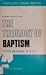 The Theology of Baptism (Theology Today, #25)