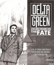 Delta Green: Eyes Only Volume Two, The Fate (Call of Cthulhu RPG)