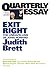 Exit Right by Judith Brett
