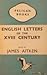 English letters of the XVIII century