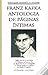 Antologia de Páginas Íntimas by Franz Kafka