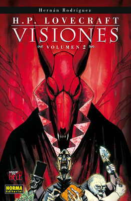 Portada de H.P. Lovecraft Visiones (Volumen 2), de Hernán Rodríguez