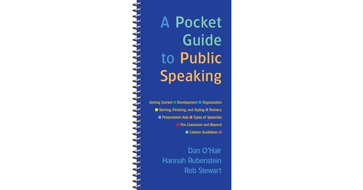 A Pocket Guide To Public Speaking by Hannah Rubenstein