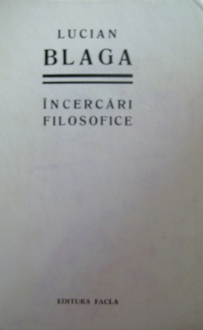 Încercări Filosofice (Hardcover)