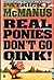 Real Ponies Don't Go Oink! (G K Hall Large Print Book Series)