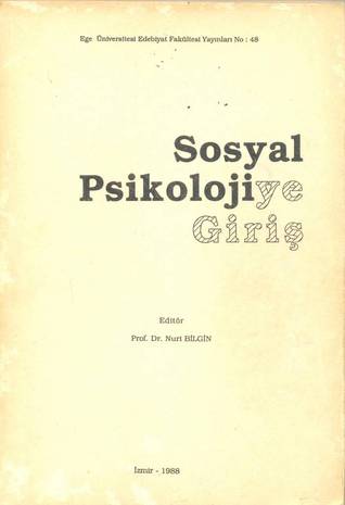 Sosyal Psikolojiye Giriş