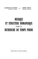 Musique et structure romanesque dans la «Recherche du temps perdu»