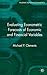 Evaluating Econometric Forecasts of Economic and Financial Variables (Palgrave Texts in Econometrics)