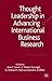 Thought Leadership in Advancing International Business Research by Arie Y. Lewin
