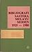 Bibliografi Sastera Melayu Moden 1925-1980