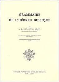 Grammaire de L'Hebreu Biblique (Paperback)