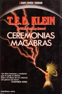 Portada de Ceremonias macabras, de T.E.D. Klein