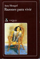 Portada de Razones para vivir, de Amy Hempel