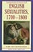 English Sexualities, 1700-1800