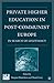 Private Higher Education in Post-Communist Europe: In Search of Legitimacy (Issues in Higher Education)