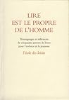 Lire est le propre de l'homme by Yvan Pommaux
