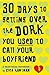 30 Days to Getting over the Dork You Used to Call Your Boyfriend by Clea Hantman