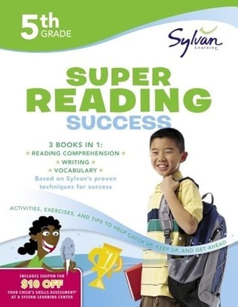 5th Grade Jumbo Reading Success Workbook: 3 Books in 1-- Vocabulary Success, Reading Comprehension Success, Writing Success; Activities, Exercises & ... Ahead (Sylvan Language Arts Jumbo Workbooks)