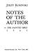 Notes of the Author. The Painted Bird