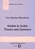 Studies in Arabic Theatre and Literature