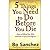 5 Things You Need to Do Before You Die by Bo Sánchez