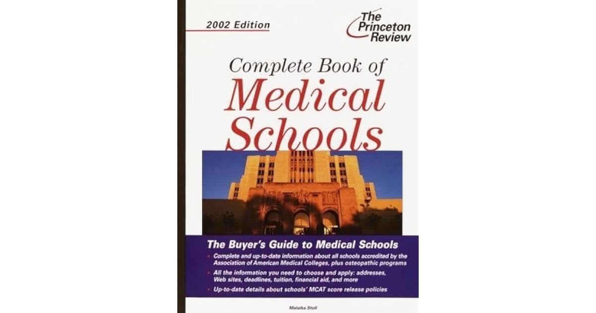 Complete Book of Medical Schools, 2003 Edition by Malaika Stoll