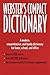 Webster's Compact Dictionary