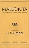 Maledicta: The International Journal Of Verbal Aggression, G. Legman Festschrift (Volume 1, Number 2, Winter 1977)