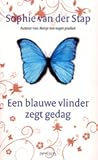 Een blauwe vlinder zegt gedag