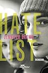Hate List by Jennifer  Brown