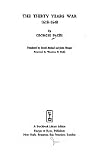 The Thirty Years War, 1618-1648 The Thirty Years War, 1618-1648