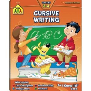 School Zone - Bilingual Cursive Writing Workbook - 64 Pages, Ages 8 to 10, 3rd Grade, 4th Grade, ESL, Language Immersion, Handwriting, and More (Spanish and English Edition) (Spanish Edition)