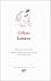 Lettres (Bibliotheque de la Pleiade) (French Edition)